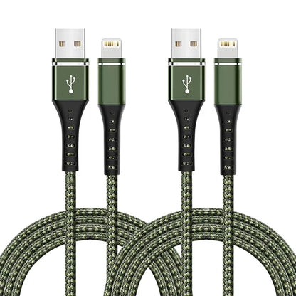 Original Lightning Cable USB – Fast Charging Wire for iPhone 14-6S Plus, X, XR, XS, 13, 12, 11 Pro Max, SE, Nylon Braided Charger Cord
