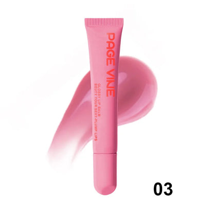 Moisturizing Lip Gloss Phone Case — Transparent Raspberry Jelly Lipstick Balm Hydrating Gloss