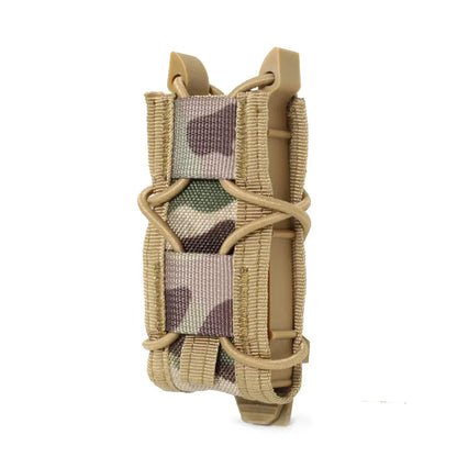 Tactical Molle Magazine Pouch - 9MM Pistol Mag & Flashlight Holder