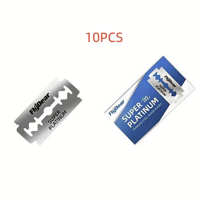 Classic Retro Stainless Steel Double Edge Razor – Men's Safety Razor, Professional Barber Shaving Tool for Hair Removal