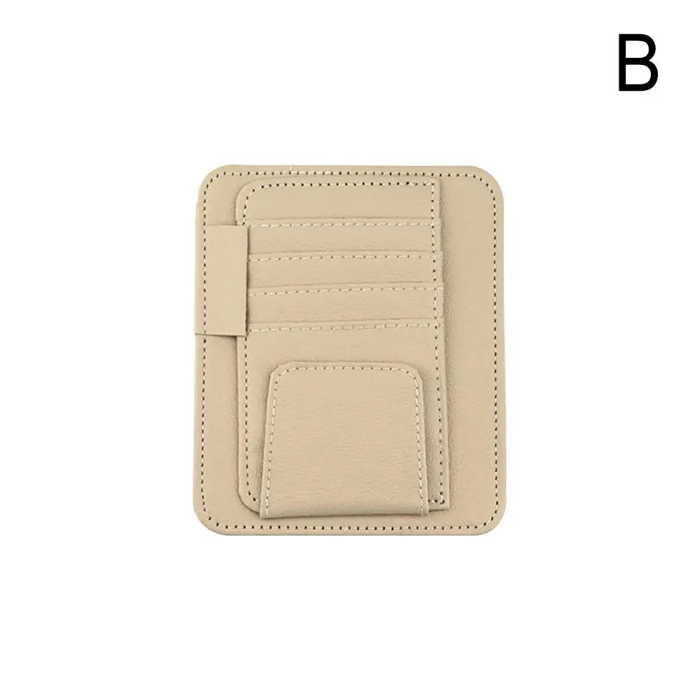 Car Sun Visor Organizer – Multi-Pocket Sunglasses & Business Card Holder, Auto Interior Accessory