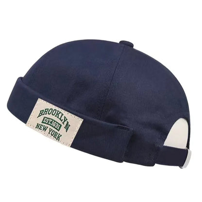 Brooklyn New York Beanie Hat - Adjustable Cotton Fashion Street Cap for Men and Women, Unisex Autumn Melon Hat