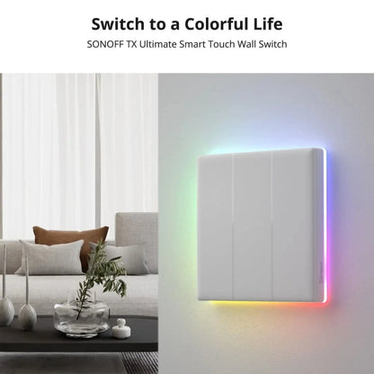 SONOFF TX Ultimate Smart Wall Switch - Full Touch LED Light Switch with Alexa & SmartThings Support