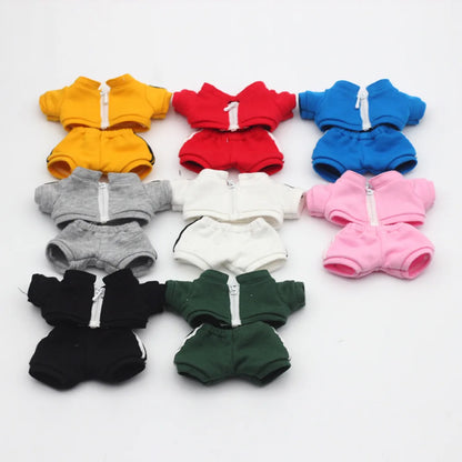 Fashion Sports Outfit for 15cm/17cm Labubu Dolls – Peaked Cap Suit Ropa Labubu Doll Clothes Accessories