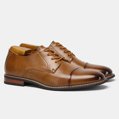 Men’s Leather Dress Shoes - Fashionable Comfortable Formal Business Footwear 2025