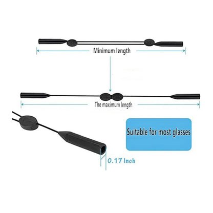 Adjustable Eyewear Retainer Strap - Anti-Slip Universal Glasses Lanyard for Sports Sunglasses and Daily Use