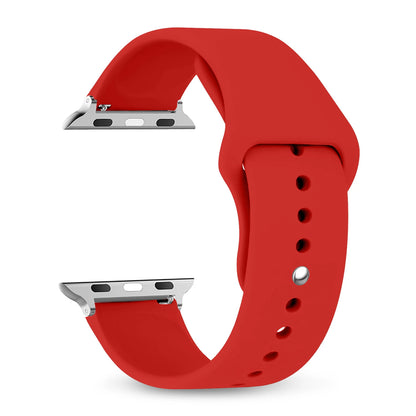 Silicone Apple Watch Band Strap - Sport Replacement Bracelet for iWatch Series Ultra 2, 9, 8, 7, 6, SE 38mm-49mm