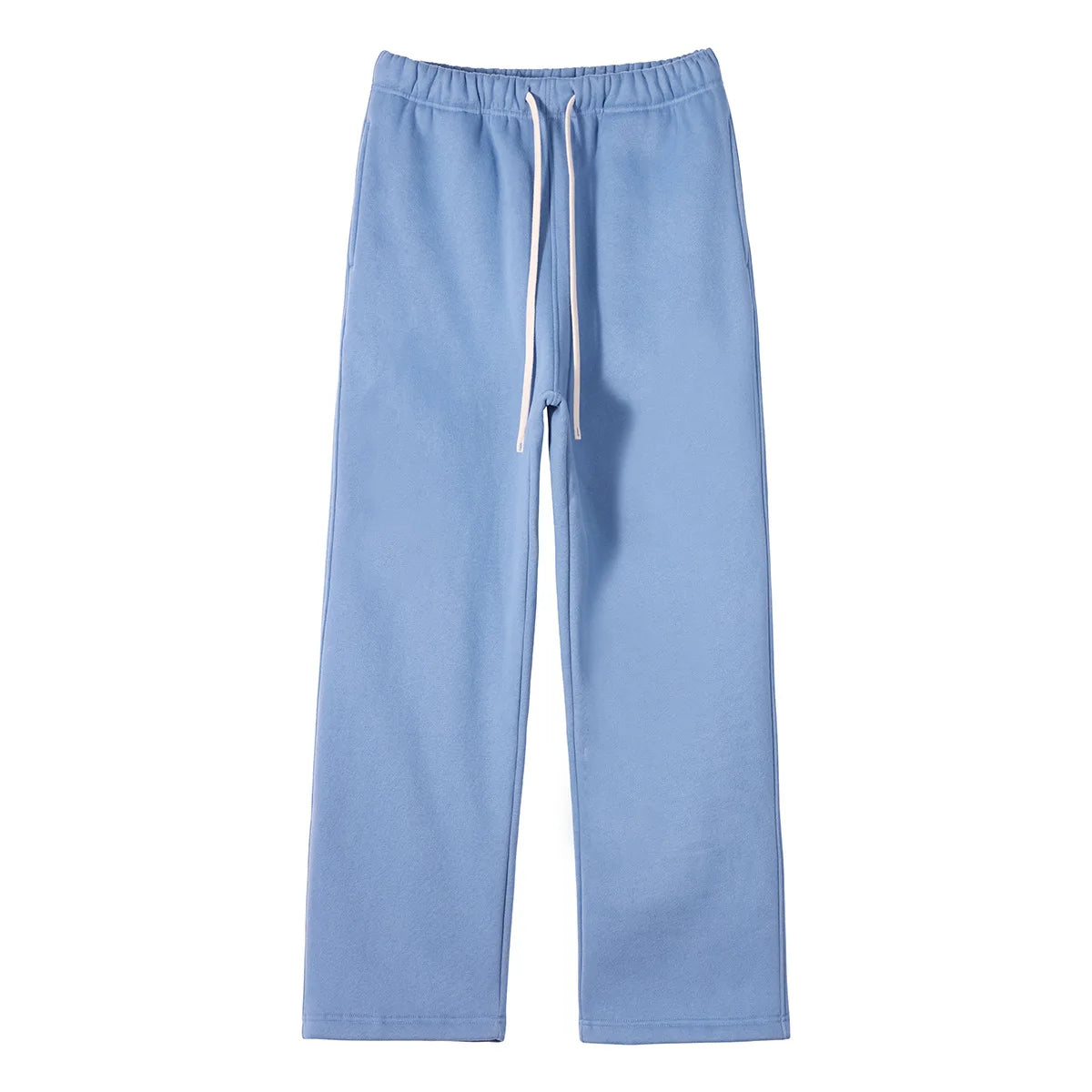 Straight-Lined Solid Color Cashmere Sweatpants – Soft Cozy Lounge Pants