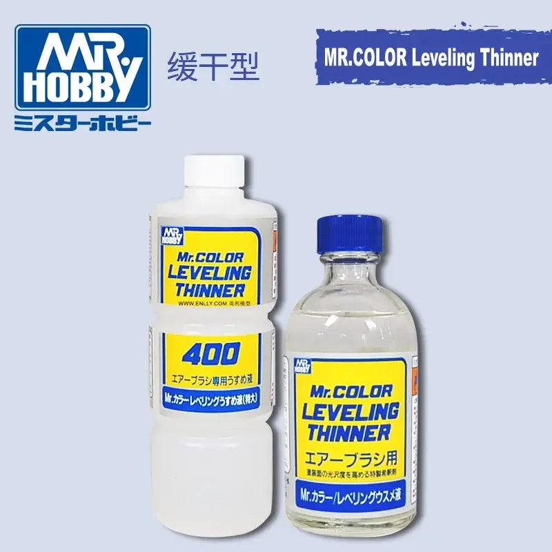 Mr. Hobby MR.COLOR Leveling Thinner T106/T108 – 110ml/400ml Oil-Based Model Paint Thinner for Nitro Lacquer & Slow Drying Finish