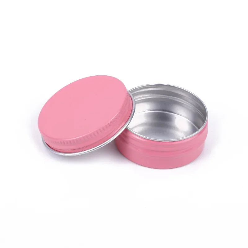 Mini Aluminum Tin Boxes – Round Metal Containers with Lids for Cosmetics, 5g-60g, Multiple Colors