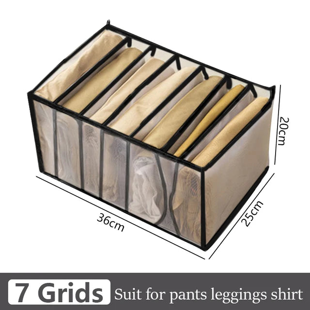 Jeans & Clothing Storage Box – Closet Organizer Drawer System for Pants, Cabinet, and Clothing Organization