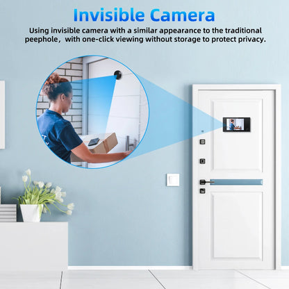 Awapow 3.5" Digital Door Viewer — 120° HD LCD Peephole Camera, 2MP Cat Eye Doorbell Monitor