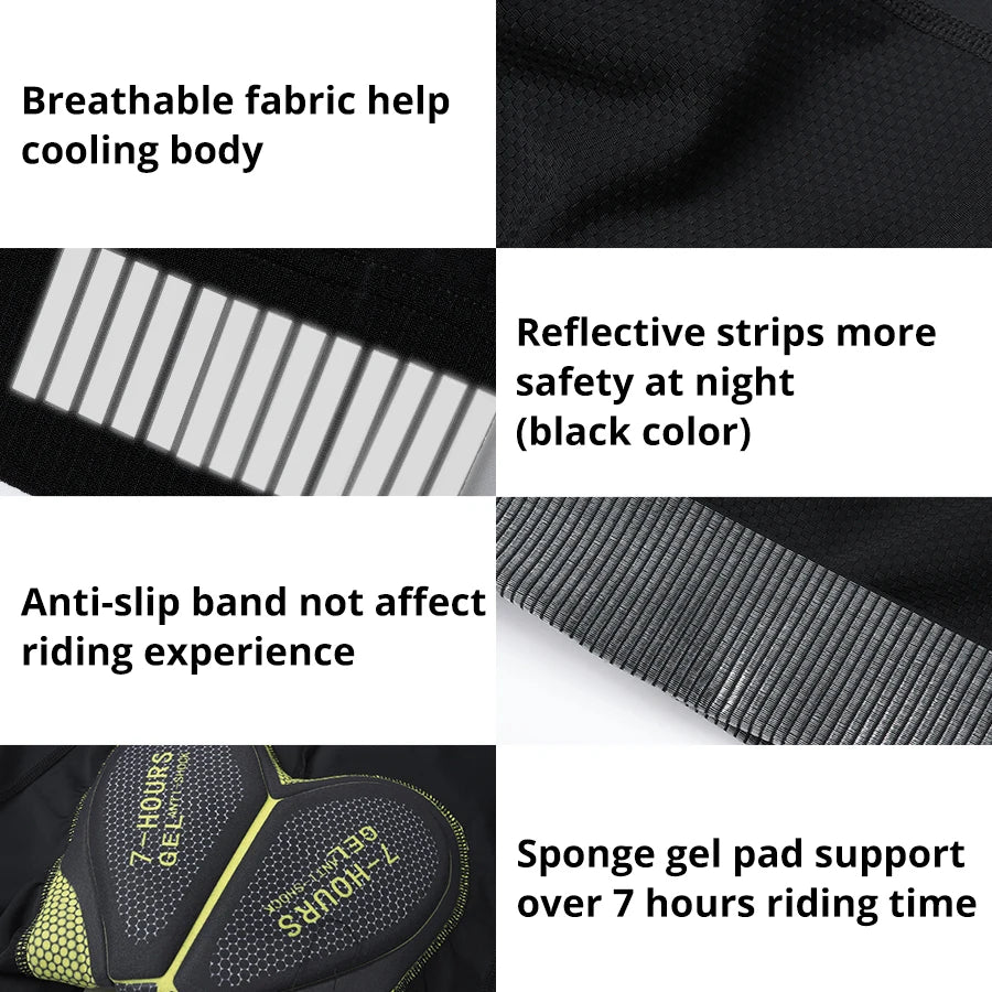 2024 Men’s & Women’s Cycling Shorts with Gel Pad — MTB Mountain, Road Bike, Downhill Enduro Bicycle Clothes