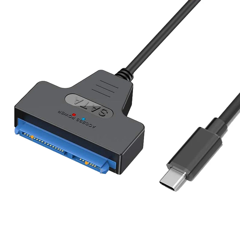 USB 3.1/2.0 SATA to USB Cable – USB 3.0 to SATA III Hard Disk Adapter, Compatible with 2.5-inch HDD and SSD, UASP Support