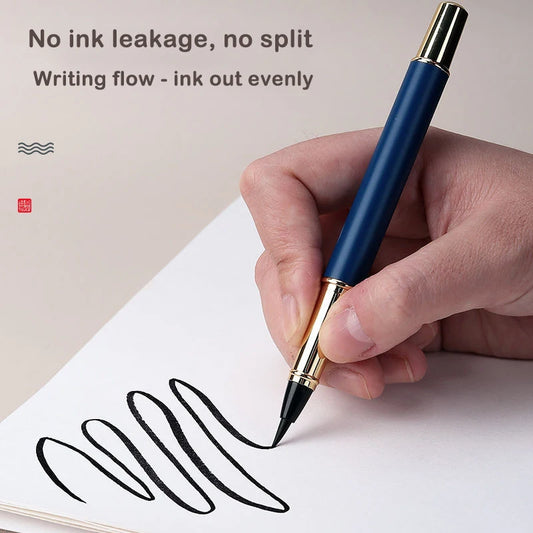 Morandi Fountain Pen Calligraphy Brush | Soft Weasel Hair Small Regular Script | Student Painting Writing Tool