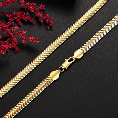 1MM 925 Sterling Silver Snake Chain Necklace – High-Quality Fashion Jewelry for Men & Women