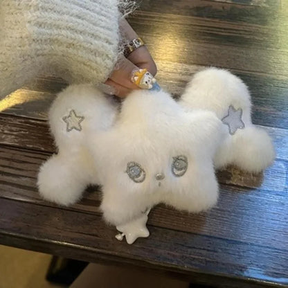 NCT WISH Black & White Wicku King Plush Pendant - Cute Fan Collectible Gift & Bag Charm