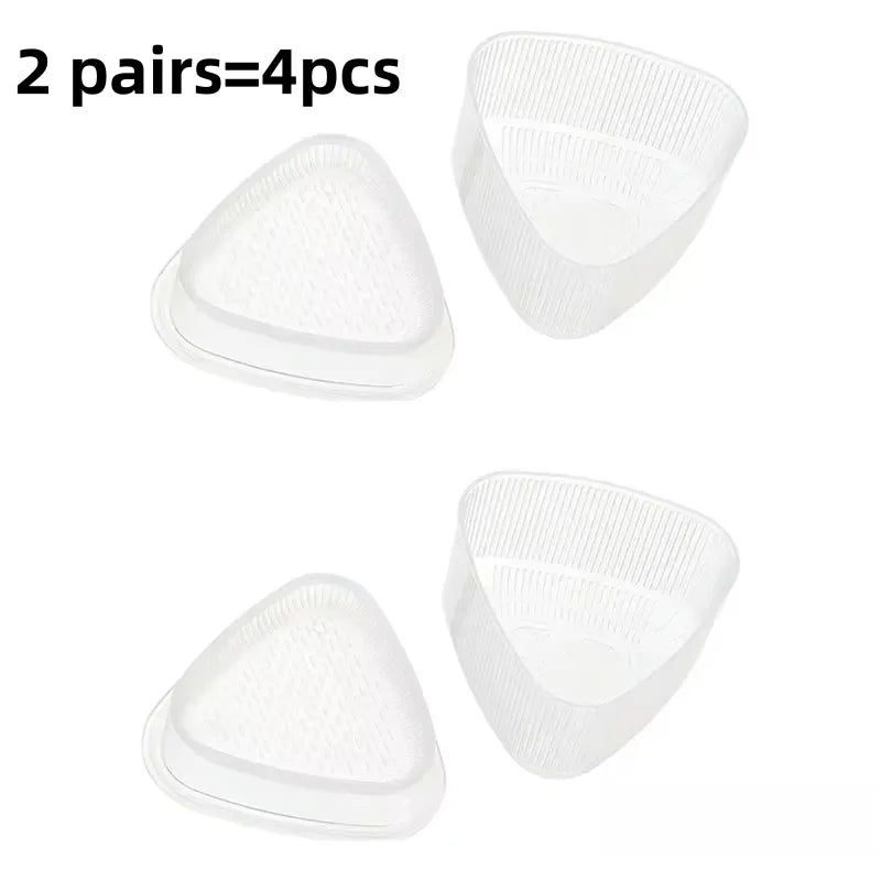 2PCS Transparent DIY Sushi Mold Kit – Onigiri Rice Ball Triangle Maker Press, Kitchen Bento Food Shaping Tool Set