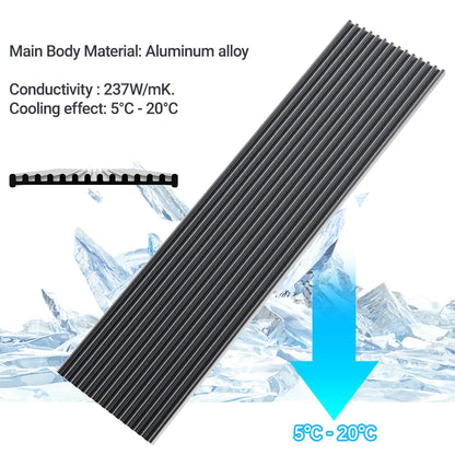 JEYI M.2 SSD Heatsink - Aluminum PS5 Radiator with Silicone Thermal Pad for NVMe NGFF M.2 2280 PCIe SSD