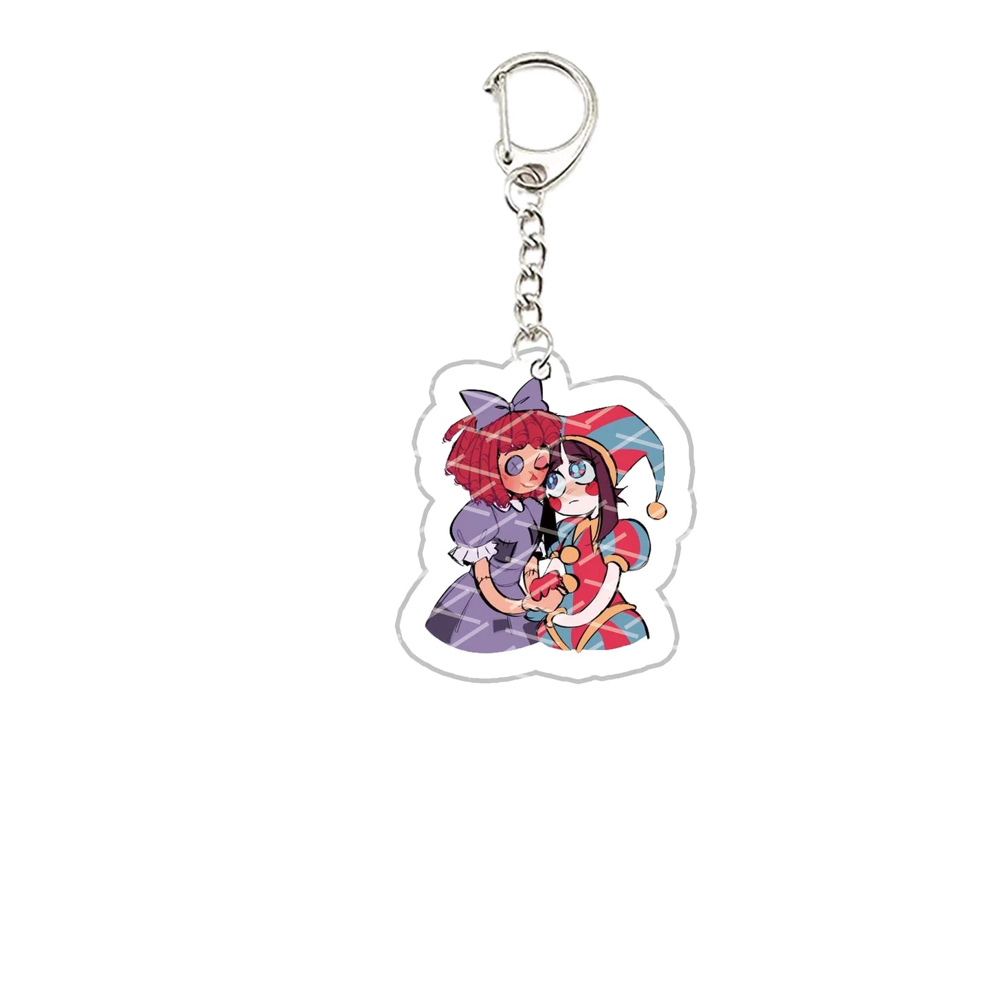 The Amazing Digital Circus Acrylic Keychain – Pomni, Jax, Ragatha, Gangle & Kinger Fan Gift Keyring for Bags & Accessories