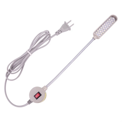 30 LED Industrial Sewing Machine Light - 360° Flexible Gooseneck Work Lamp for Sewing & Clothing Machines