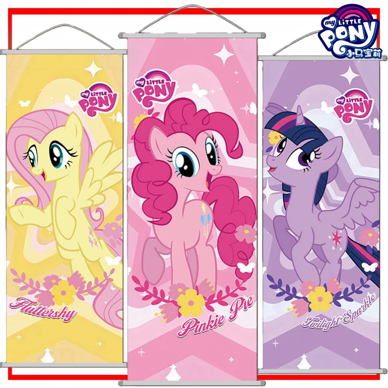 My Little Pony Pinkie Pie Hanging Poster - Cartoon Anime Wall Scroll Holiday Decoration Festival Gift Merchandise