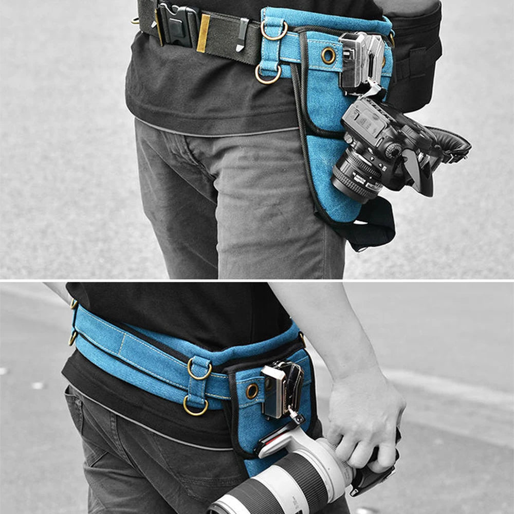 Camera Quick Release Waist Belt Strap Buckle - DSLR & Mirrorless Camera Clip Holder for Nikon, Canon, Sony & Lumix