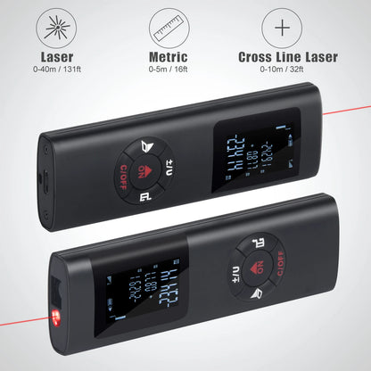 40M/60M Mini Smart Laser Distance Meter | Portable USB Rechargeable Infrared Rangefinder