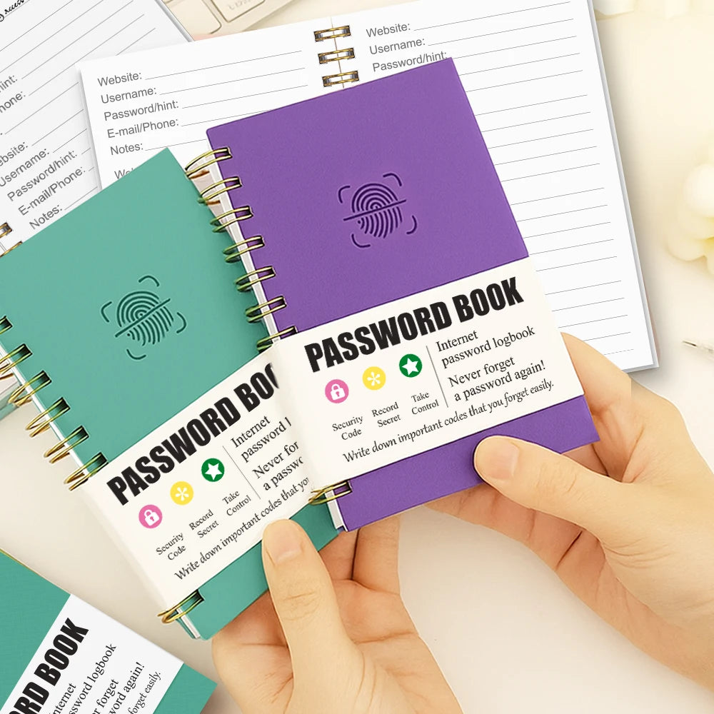 Secure Mini Password Book – Portable Notebook for Internet & Computer Login Privacy at Home, Office, or Travel