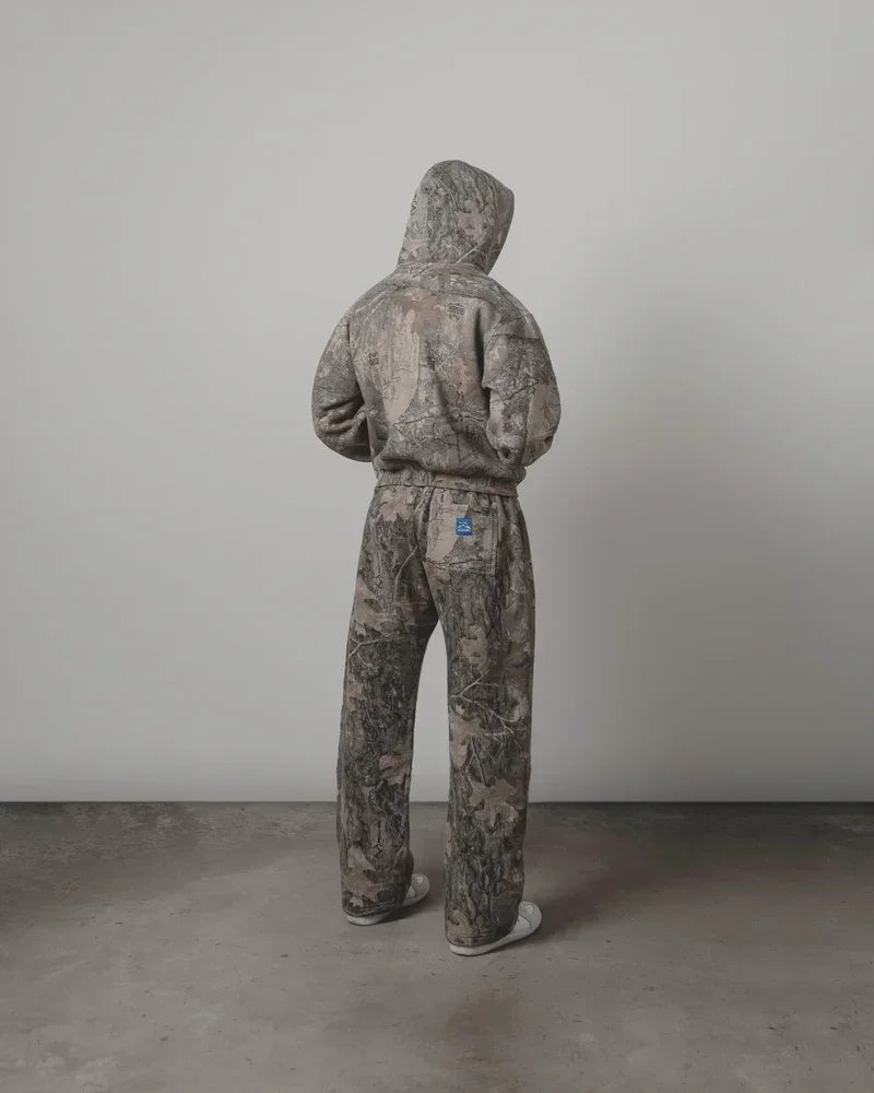 Y2K Camouflage Sweat Pants — Men’s High Street Hip Hop Oversized Baggy Unisex Streetwear