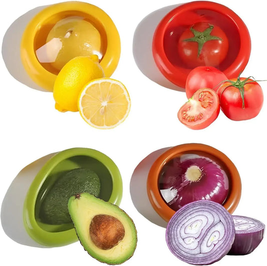 Transparent Fruit & Vegetable Storage Box Set – Sealed Anti-Oxidation Fridge Container for Keeping Food Fresh