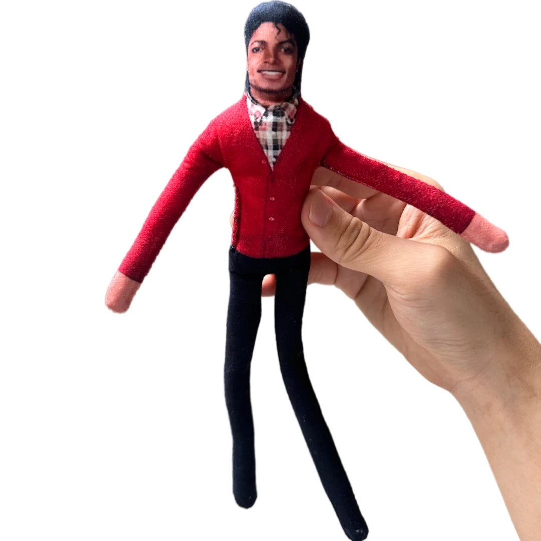 Michael Jackson Plush Figure - 2026 Cosplay Prop Doll with Movable Joints for Room Decor & Gifts