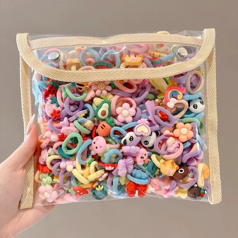 Children’s Hair Tie Rubber Bands - Gentle Elastic Hair Bands for Baby Girls and Little Girls