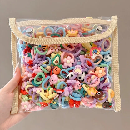 Children’s Hair Tie Rubber Bands - Gentle Elastic Hair Bands for Baby Girls and Little Girls