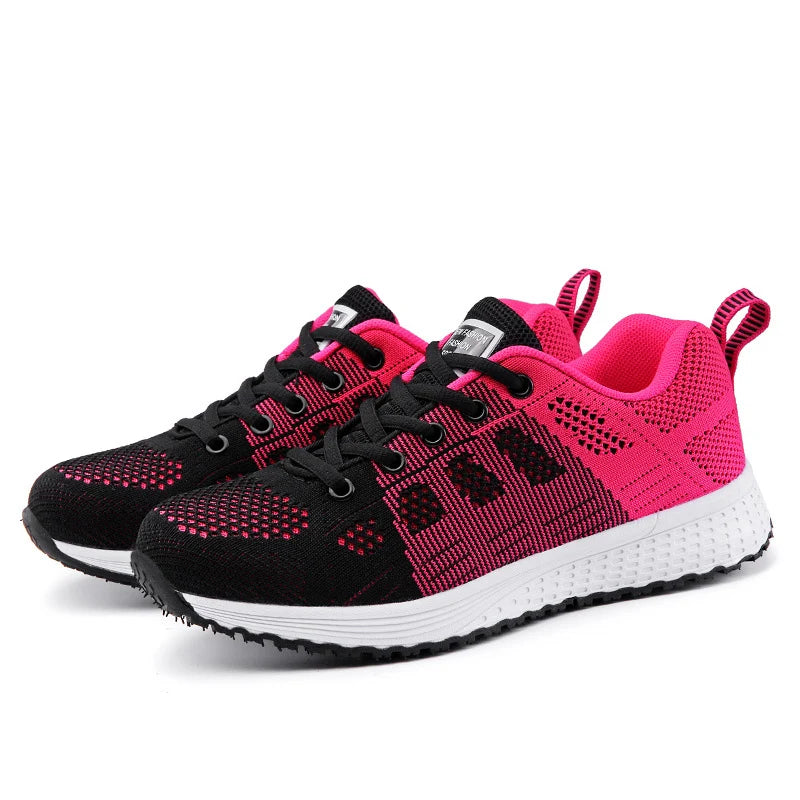 New Women's Lace-Up Flats – Casual Sneakers, Soft & Comfortable, Plus Size Available