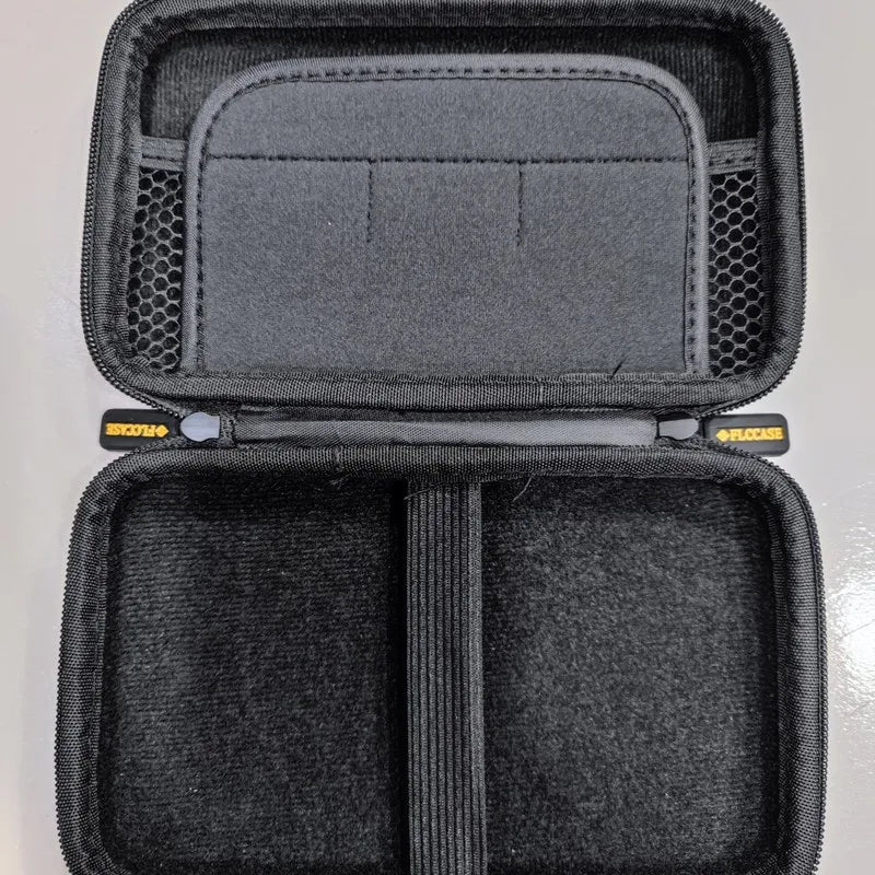 PU Carrying Case for New 2DSXL/3DSXL – Waterproof, Dustproof Console Storage Bag, Black & Pink Zipper Case