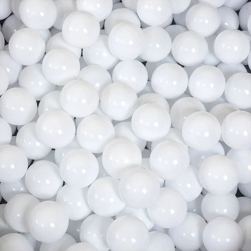 Colorful Baby Plastic Balls — Water Pool & Ocean Wave Balls with Basketball Hoop for Kids, Outdoor Tent Playhouse Toys