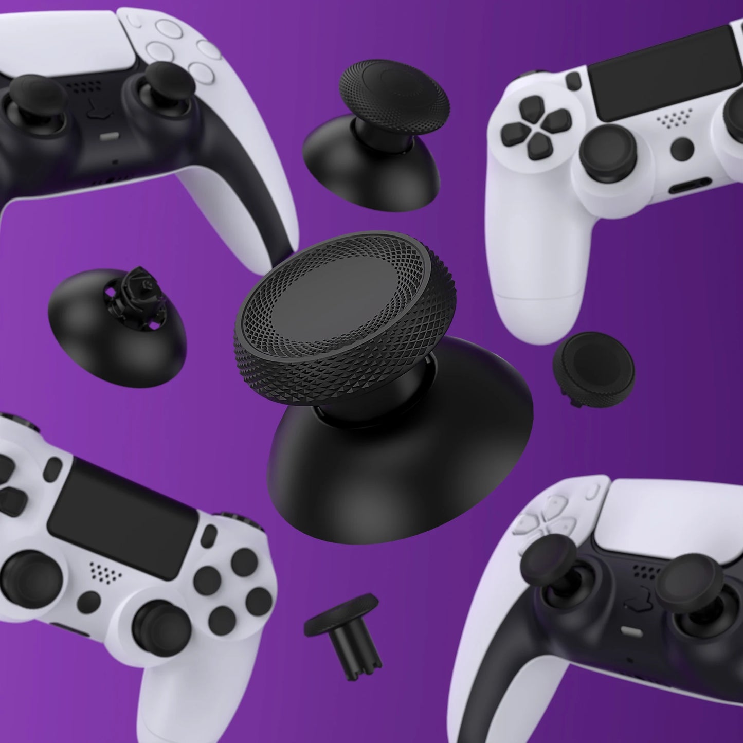 eXtremeRate ThumbsGear V3 — Interchangeable Ergonomic Replacement Thumbsticks for PS5 & PS4 Controllers