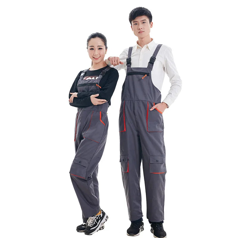 Work Coverall Uniform - Unisex Welding Suit for Mechanics, Car Repair & Workshop Protection