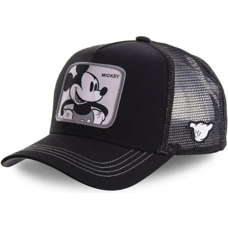 High-Quality Disney Anime Cartoon Snapback – Cotton Baseball Cap for Men & Women, Hip Hop Dad Hat, Trucker Mesh Hat