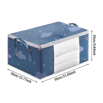 Big Capacity Storage Bag – 4/2/1PCS Moisture & Dust-Proof Organizer for Quilts, Clothes, Duvets, Blankets, and Luggage