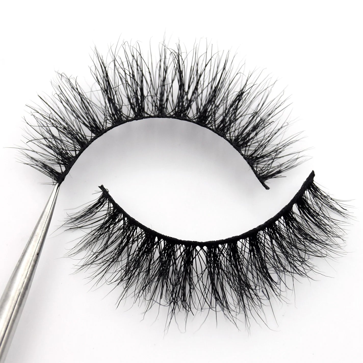 Visofree 3D Mink Eyelashes – Thick Handmade Full Strip Cruelty-Free False Lashes for Makeup M56