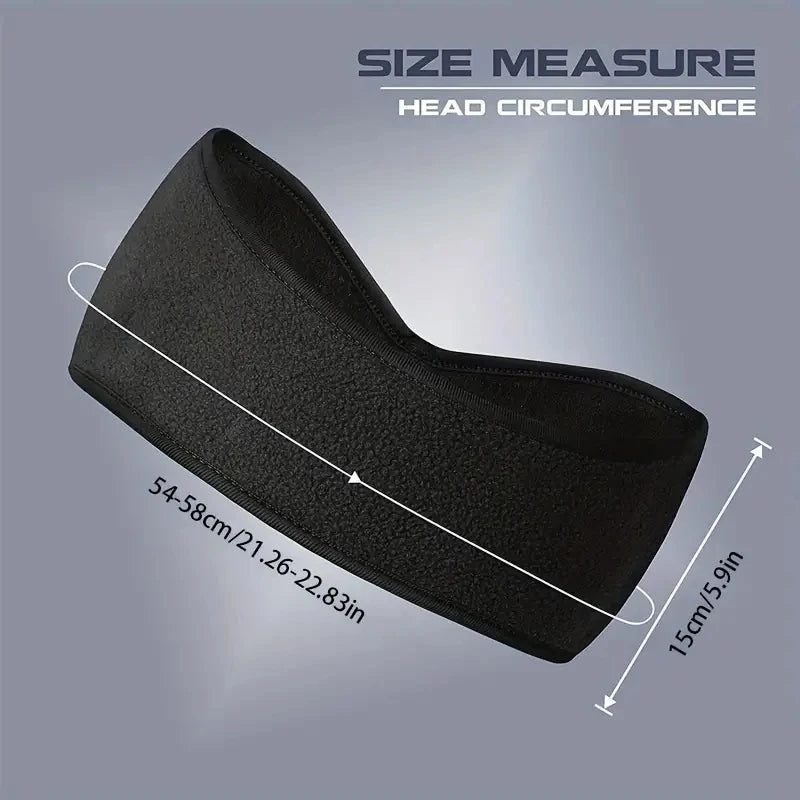 Polar Fleece Ear Warmer Headband - Winter Ear Muffs for Men and Women, Ideal for Running, Skiing and Outdoor Sports