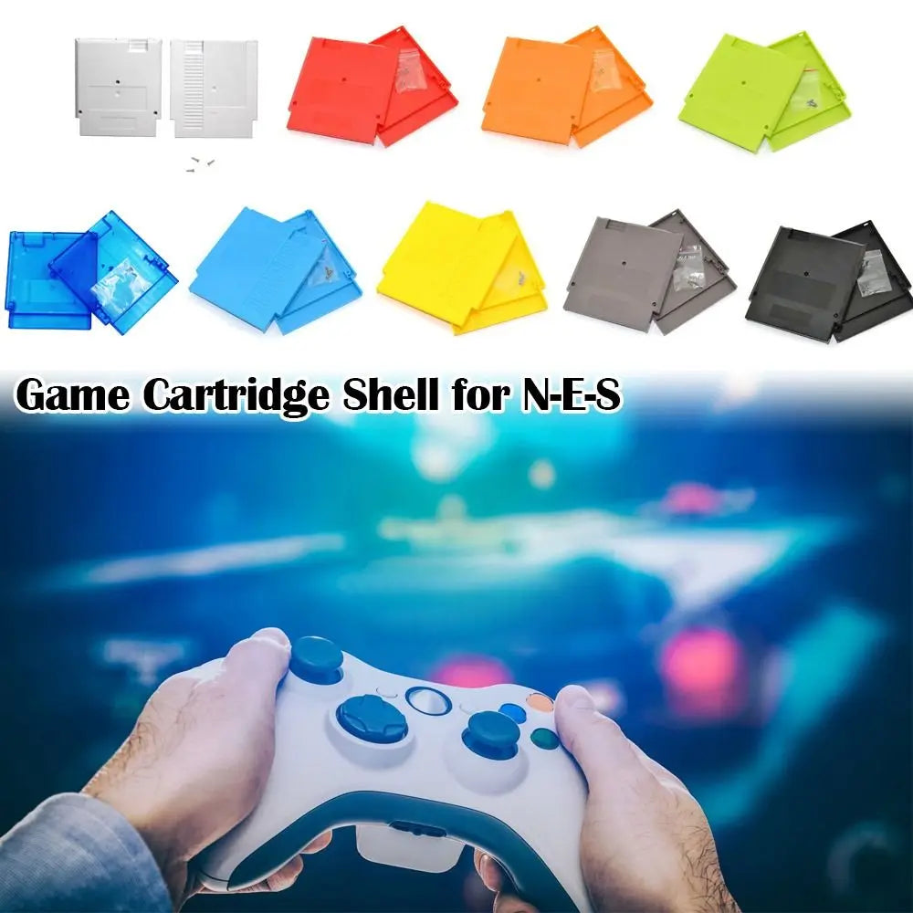 NES Game Cartridge Replacement Shell - Durable Plastic Protective Game Card Case Cover