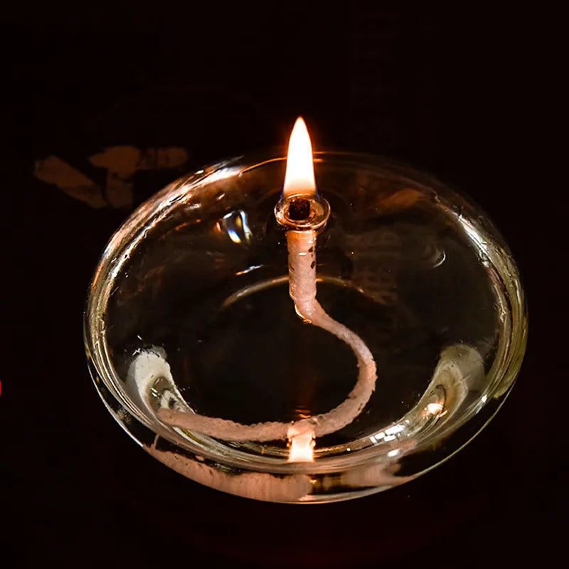 Transparent Glass Round Candle Holder: Elegant Table Decoration for Christmas, Valentine's Day, Wedding Dinners & More