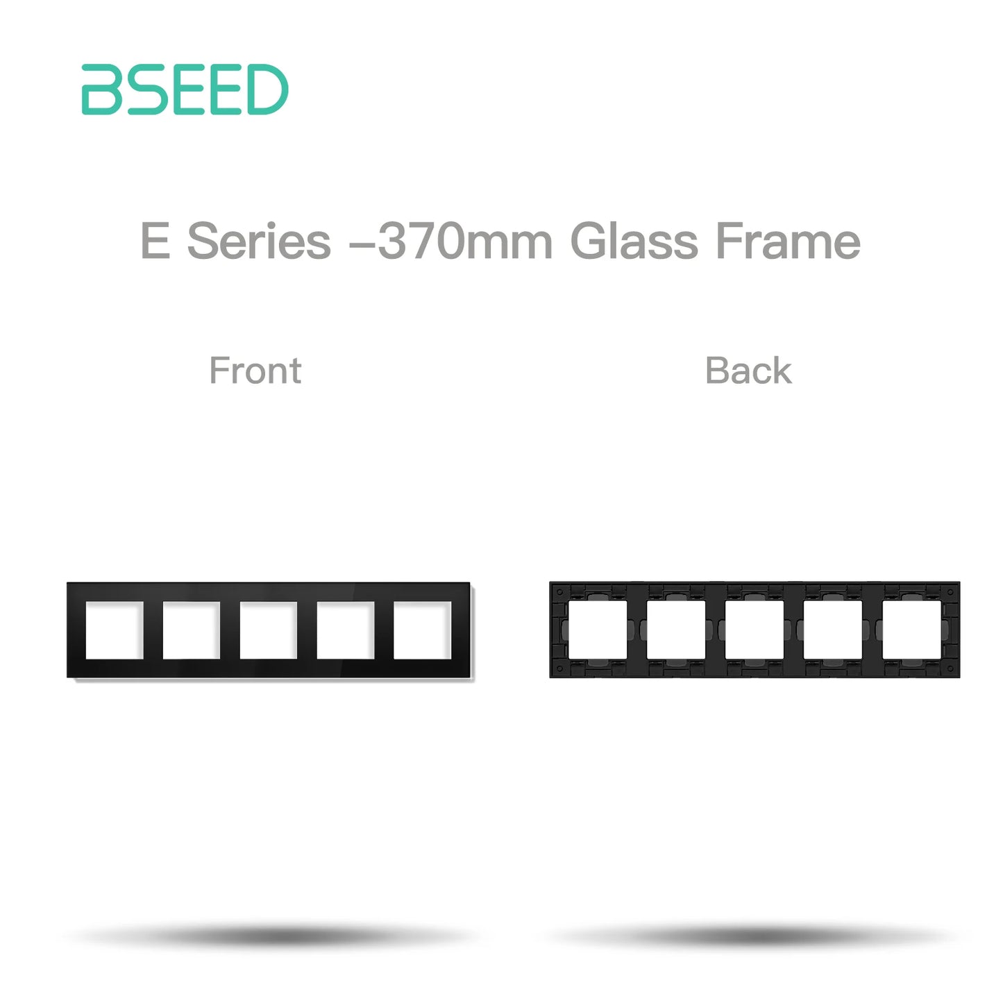 BSEED Zigbee Smart Wall Switch Parts – EU Power Outlet & Glass Frame DIY Combo