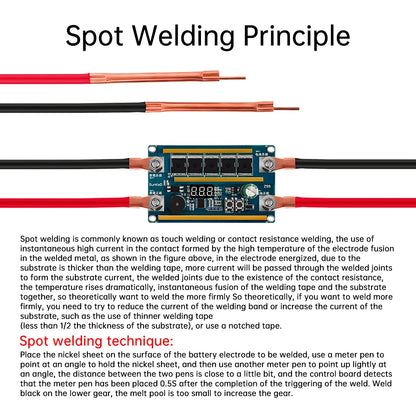 12V Spot Welder for 18650 Lithium Batteries – Portable PCB Circuit Board Soldering Machine DIY Kit