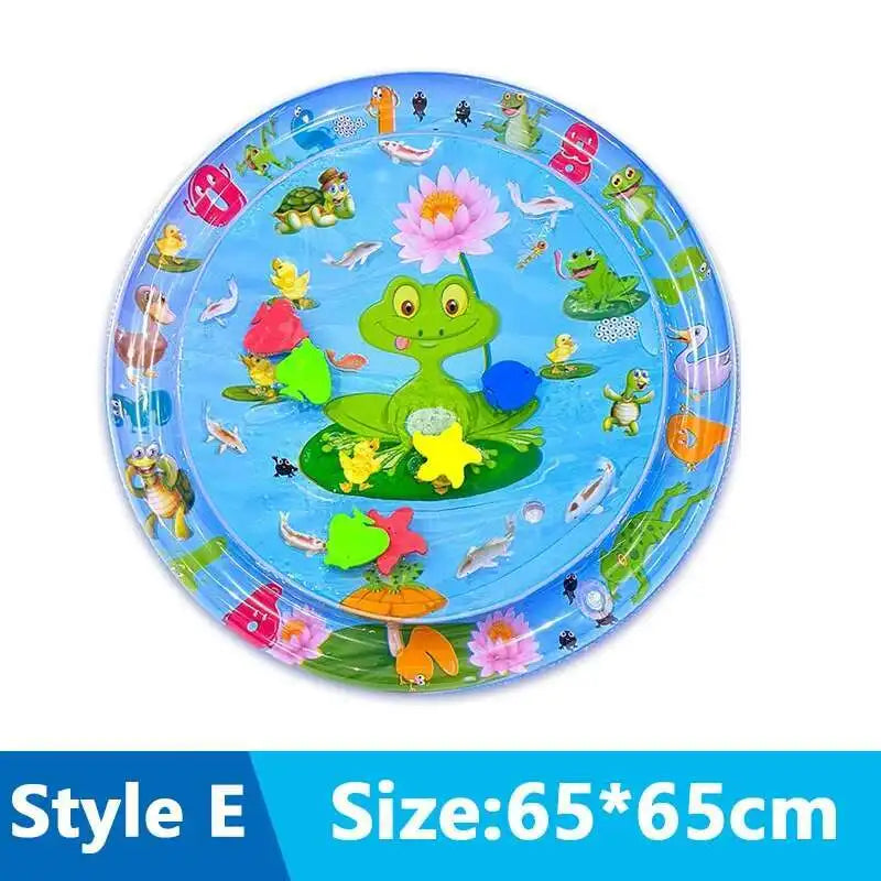 Cats & Dogs Inflatable Water Play Mat — Thickened Sensory Water Bed with Fish for Pet Interactive Fun