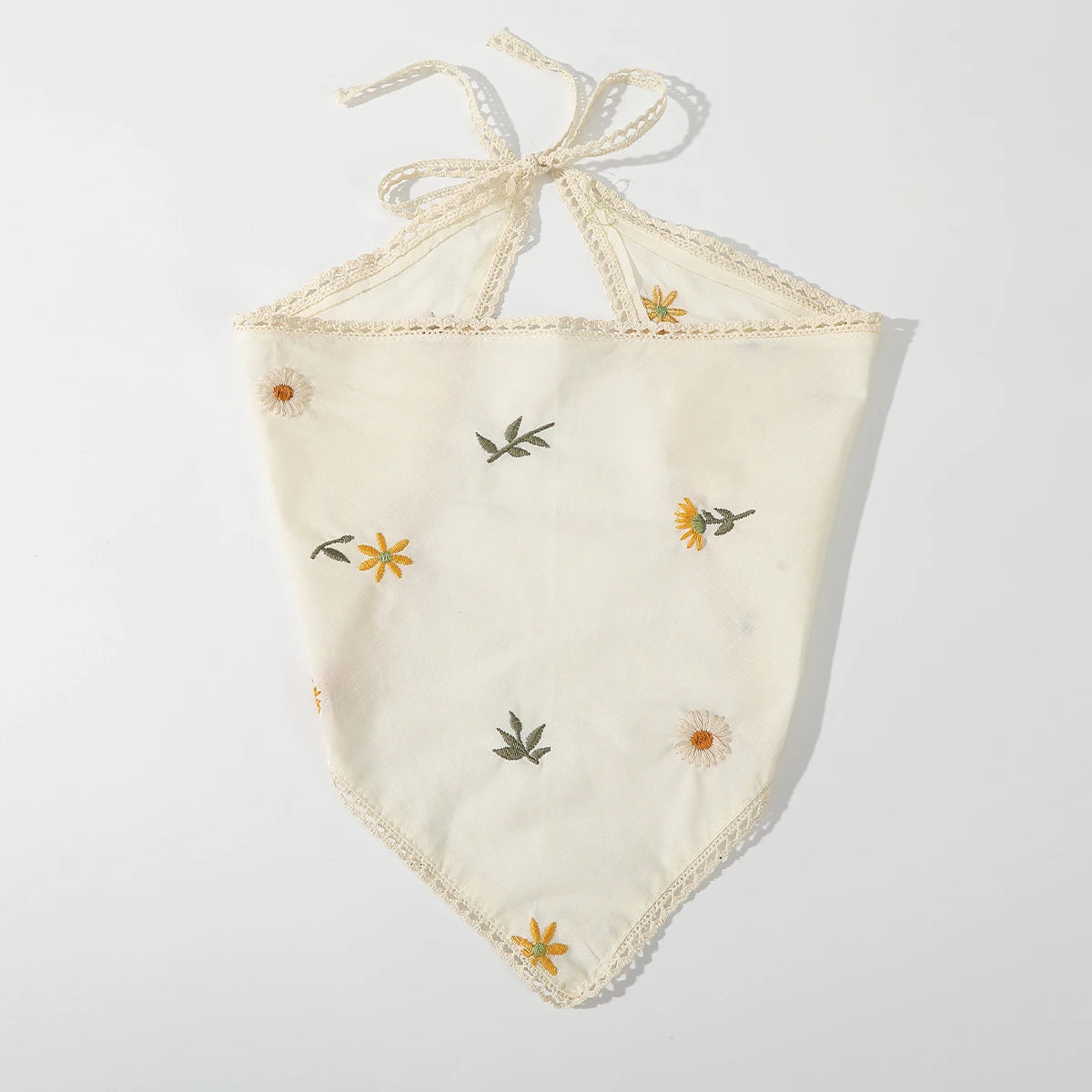 Fabric Printing Triangle Scarf — Flower Turban Bandana Headband for Women Retro Hair Accessories