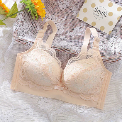 Midnite Star Extra Thick 6cm Gathered Bra – No Steel Ring, Soft and Sexy for Flat Chest or Small Chest